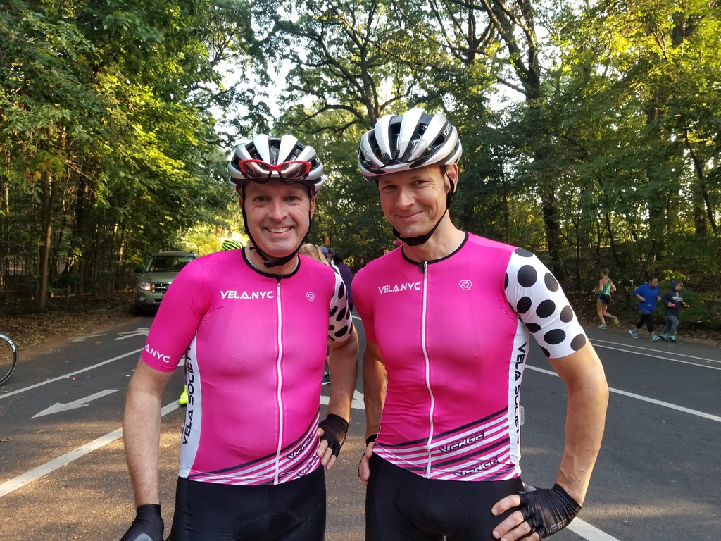 David Sommerville riding with the cycling community