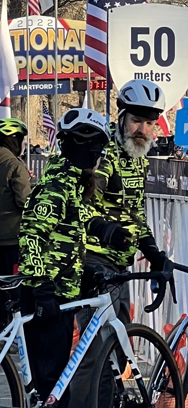 David Sommerville supporting an athlete at national championships